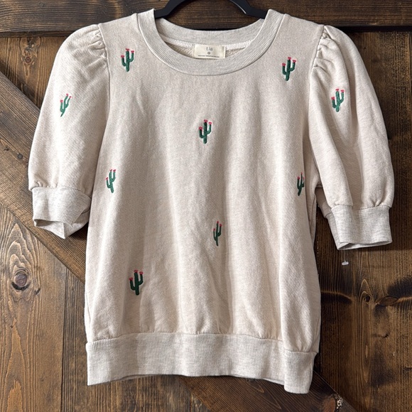 T.la by ANTHROPOLOGIE Puffed Sleeves Top - Picture 5 of 8